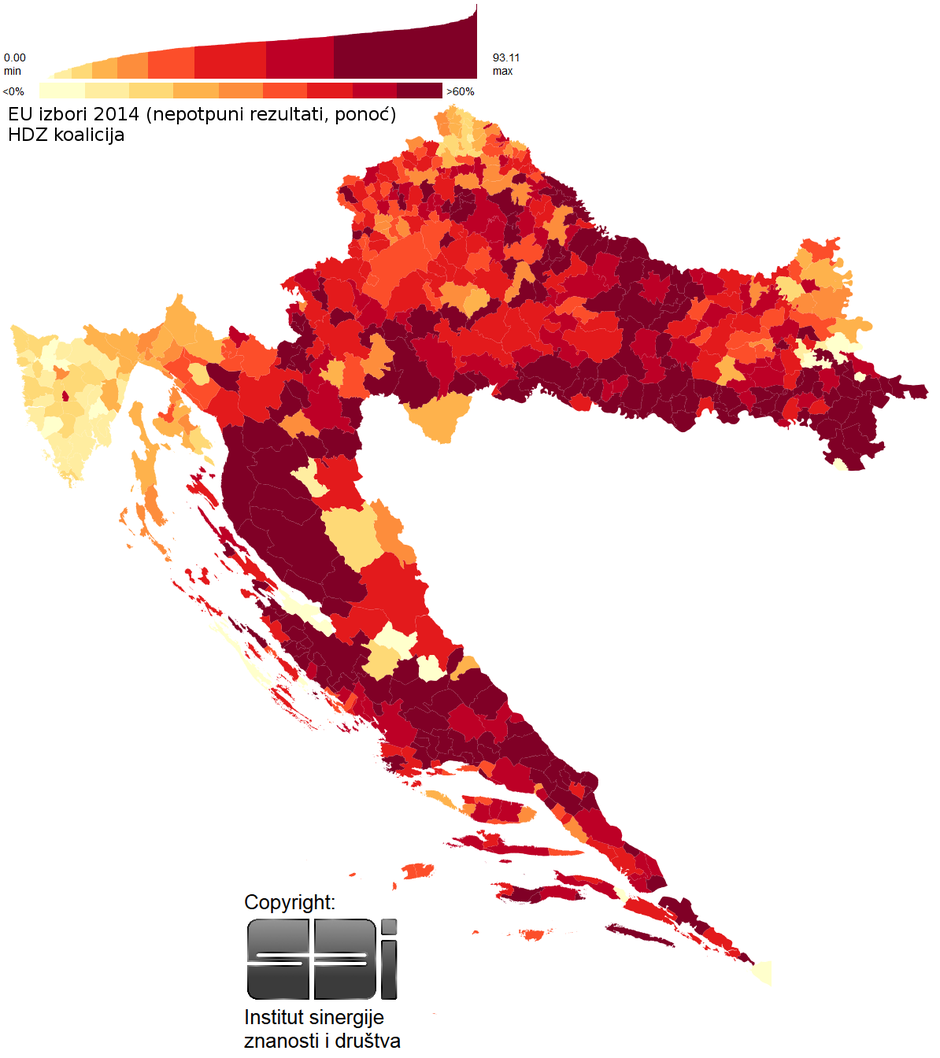 EU izbori karte
