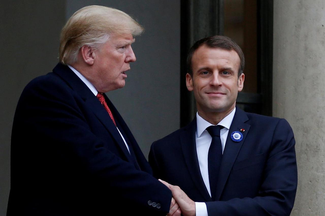 Emanuel Macron i Donald Trump