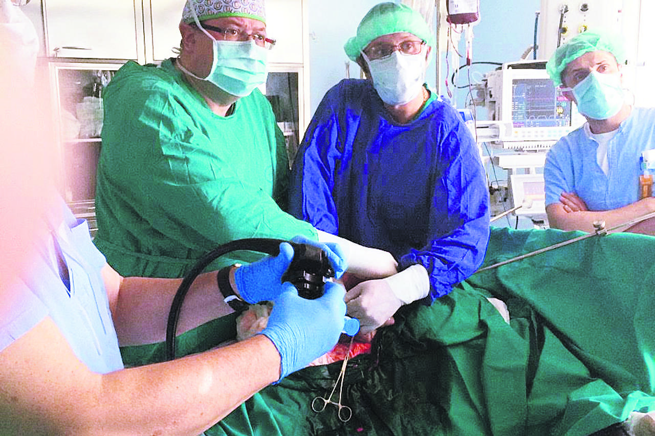 Prof. dr. Dragan Scwarz, ravnatelj klinike, i njegov tim