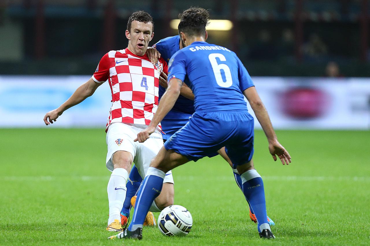16.11.2014., Milano, stadion San Siro - Kvalifikacijska utakmice Italija - Hrvatska za odlazak na Europsko prvenstvo. Ivan Perisic.  Photo: Goran Stanzl/PIXSELL