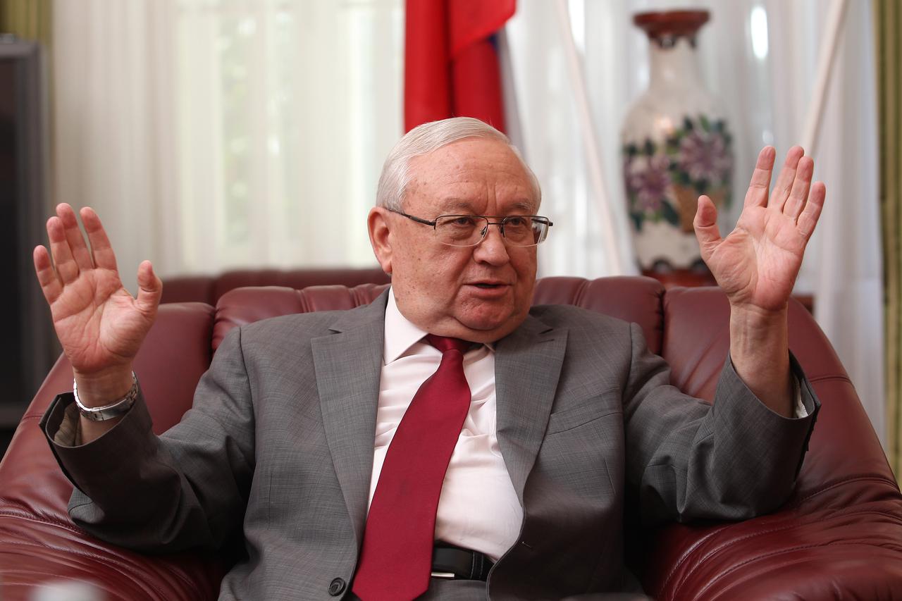 02.10.2015. Zagreb- Anwar Azimov, veleposlanik Ruske Federacije u Republici Hrvatskoj. Photo: Boris Scitar/Vecernji list