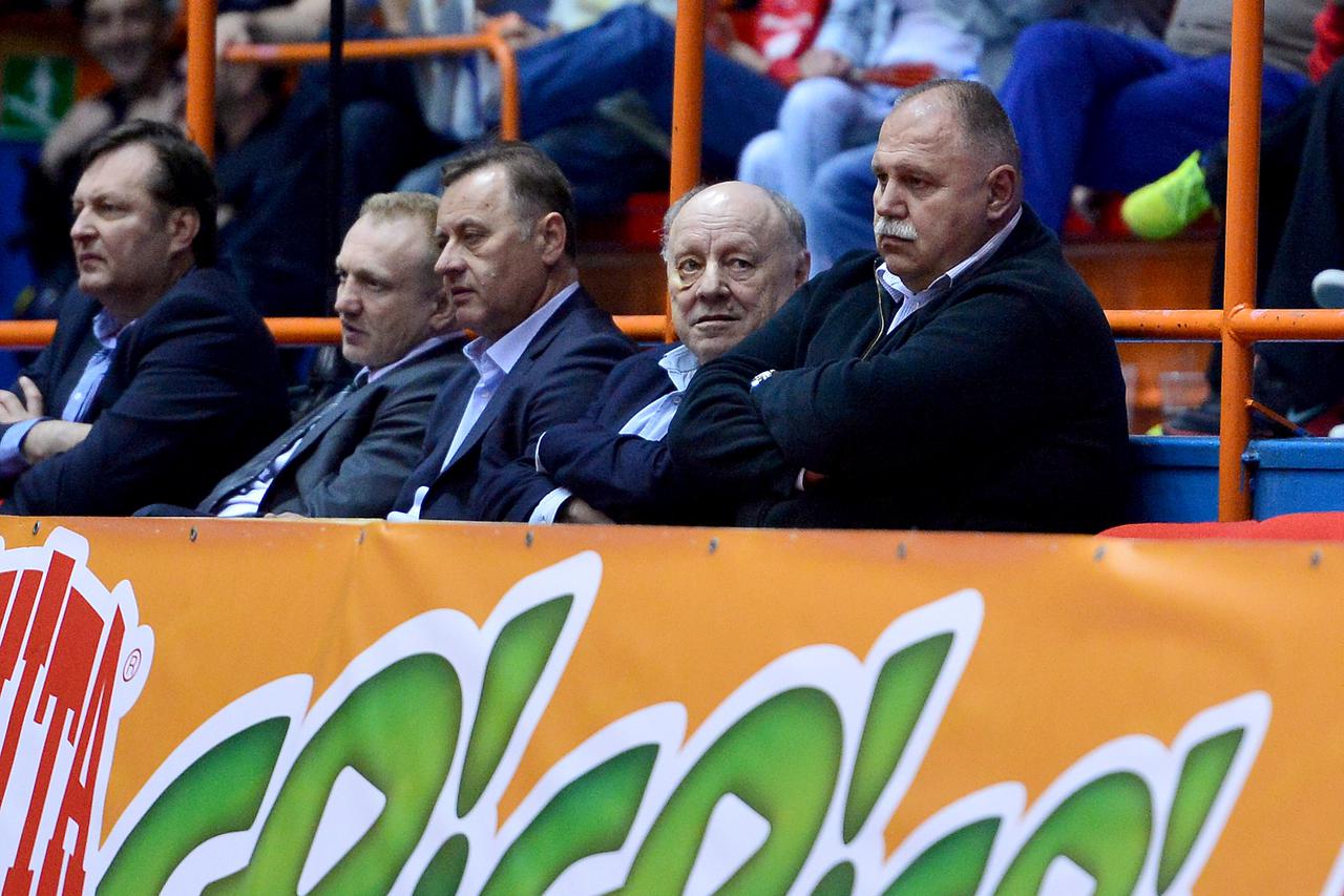 30.04.2015., Zagreb - ABA liga, cetvrta utakmica finala, KK Cedevita - KK Crvena zvezda. Mirko Novosel i Ivan Suker.  Photo: Marko Prpic/PIXSELL