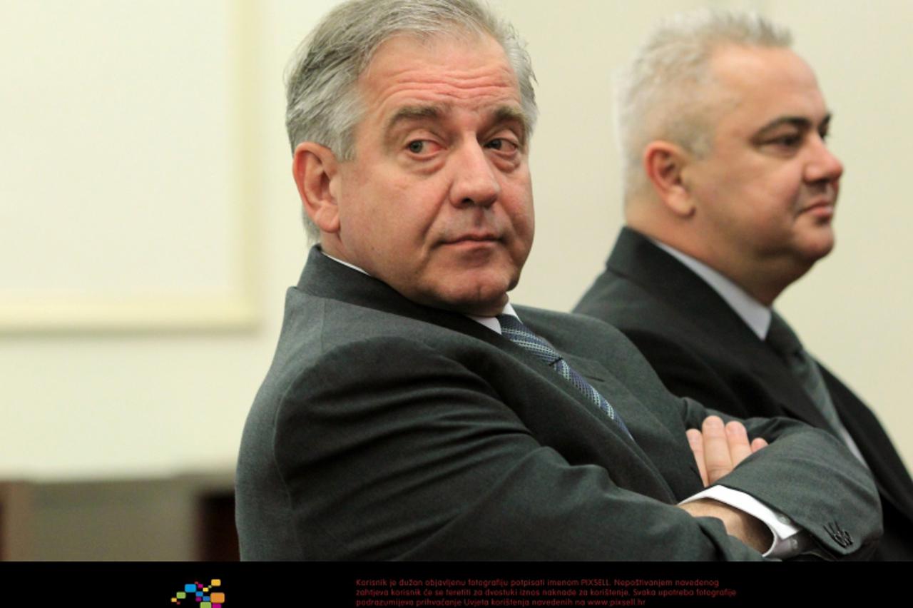 \'28.05.2012., Zagreb - Na Zupanijskom sudu nastavljeno je sudjenje bivsem premijeru Ivi Sanaderu u slucaju Fimi media.  Photo: Zeljko Lukunic/PIXSELL\'