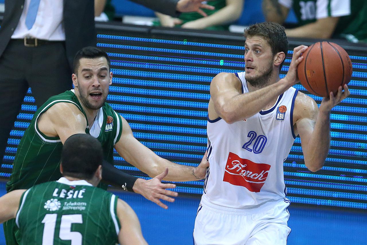 09.10.2015., KC Drazen Petrovic, Zagreb - 04. kolo ABA lige, KK Cibona - KK Union Olimpija. Marin Rozic.  Photo: Goran Stanzl/PIXSELL