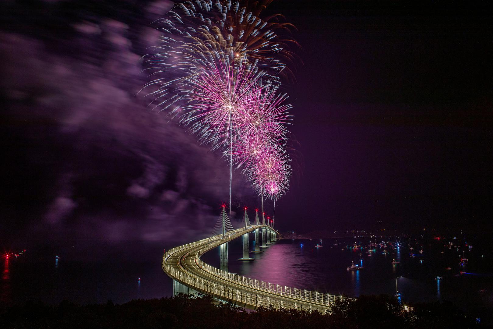 26.07.2022., Komarna - Sluzbeno otvorenje Peljeskog mosta.   Photo: Igor Kralj/PIXSELL