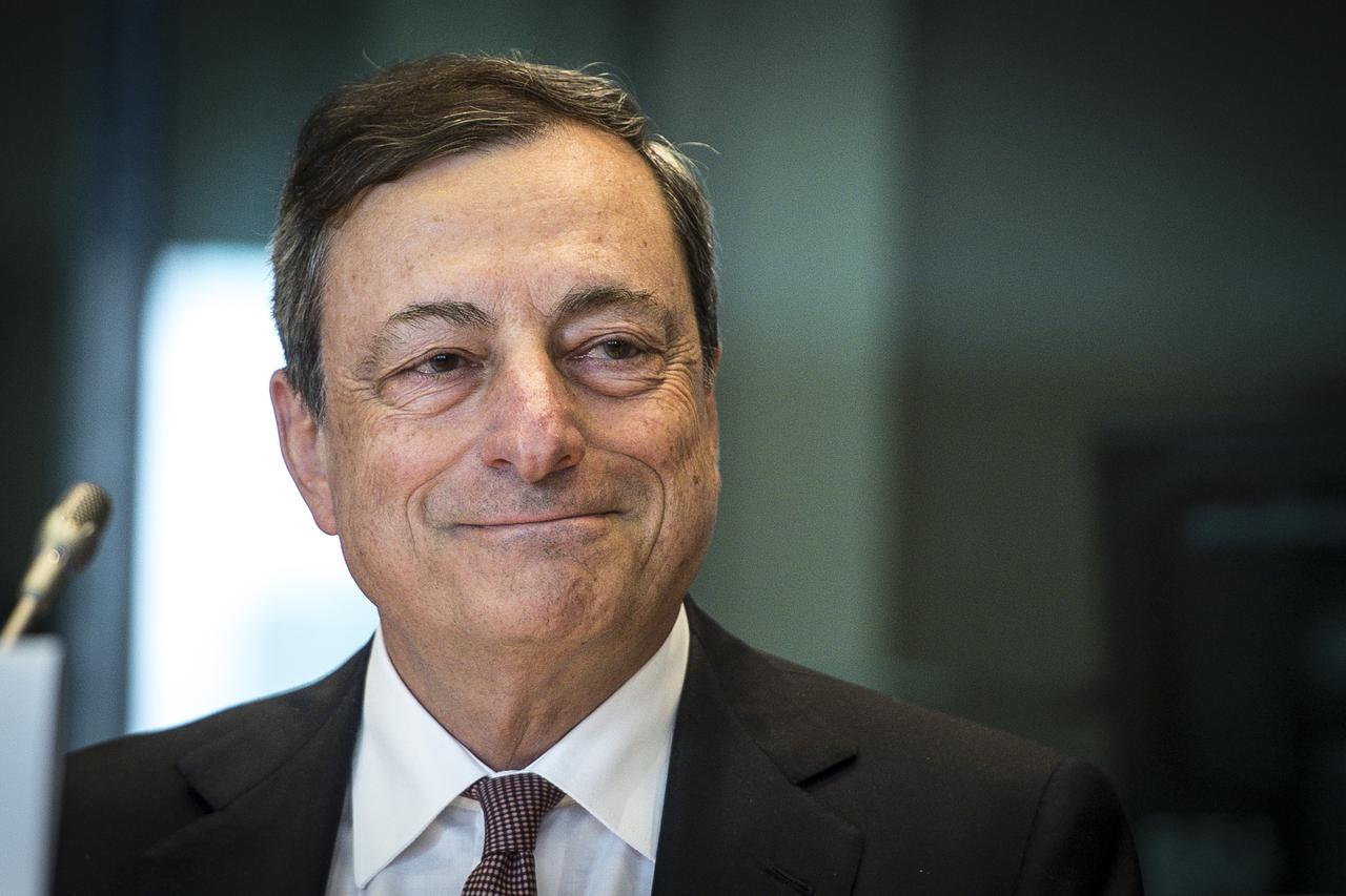 Mario Draghi, President of the European Central Bank ECB President  speaks in front of  Economic and Monetary Affairs Committee  of European Parliament  in Brussels, Belgium on 15.06.2015 Members of European Parliament and chief of Central Bank debate the