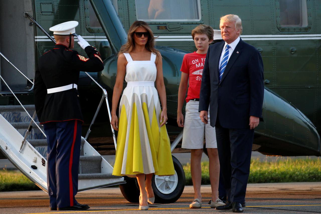 Donald, Melanija i Barron Trump