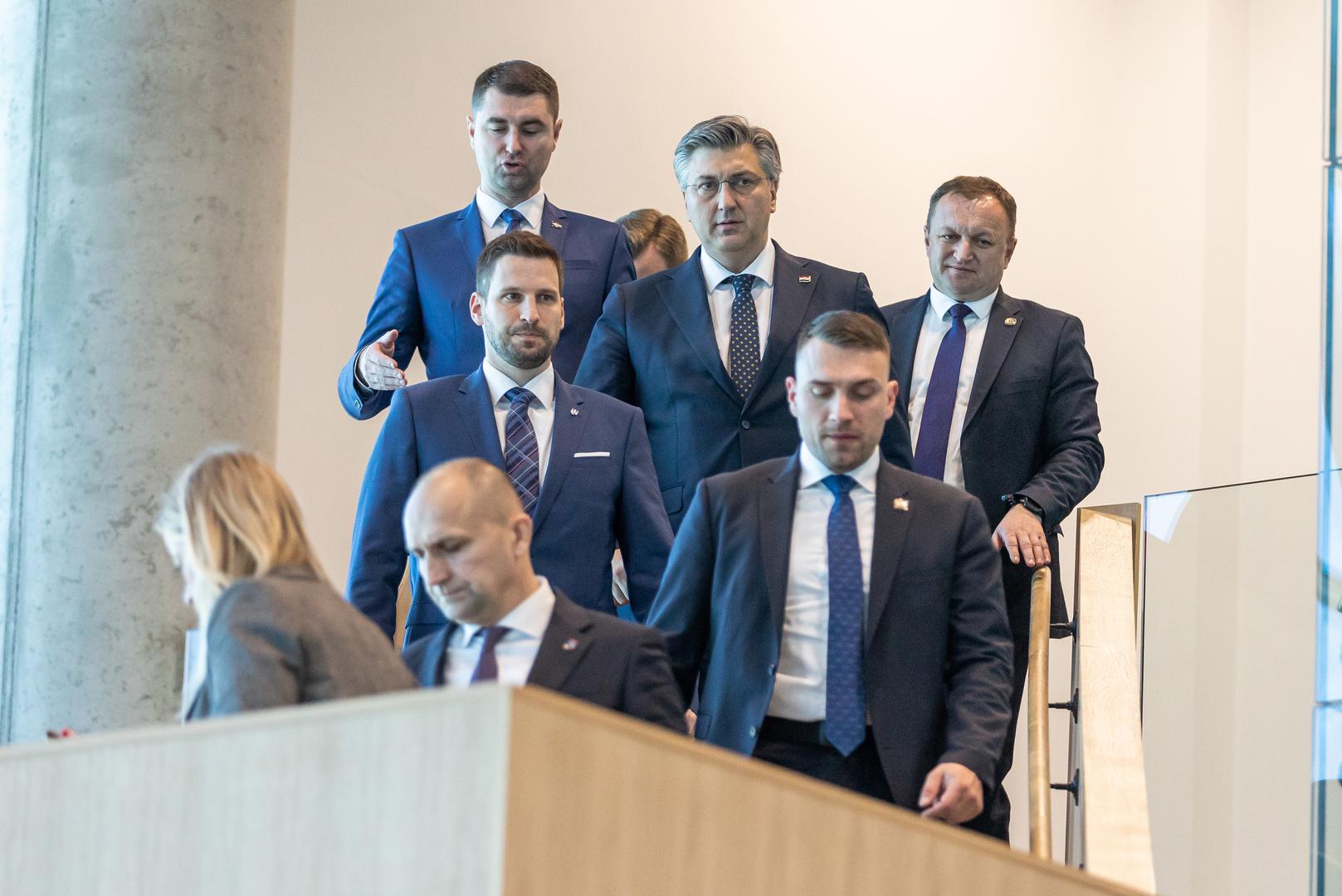 21.04.2023., Osijek - Predsjednik Vlade Andrej Plenkovic sudjelovao je na svecanosti otvorenja Gospodarskog centra Osjecko-baranjske zupanije i Proljetnog sajma. Photo: Davor Javorovic/PIXSELL