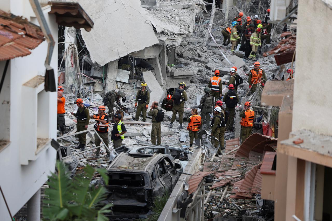 Aftermath of missile attack from Iran on Israel, in Rishon LeZion