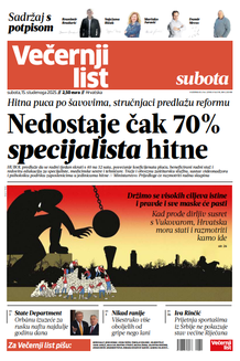 Večernji list naslovnica