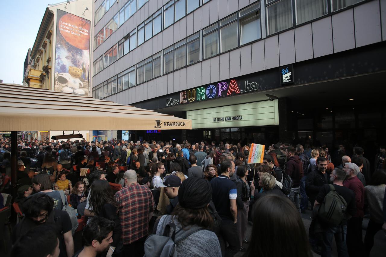 Zagreb: Održan prosvjed 'Ne damo Kino Europa'