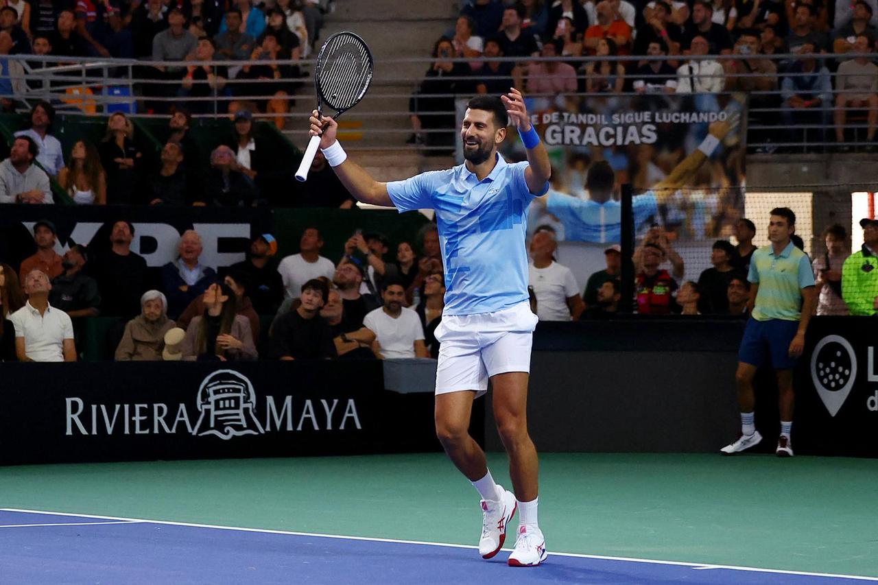 Exhibition - Juan Martin del Potro v Novak Djokovic