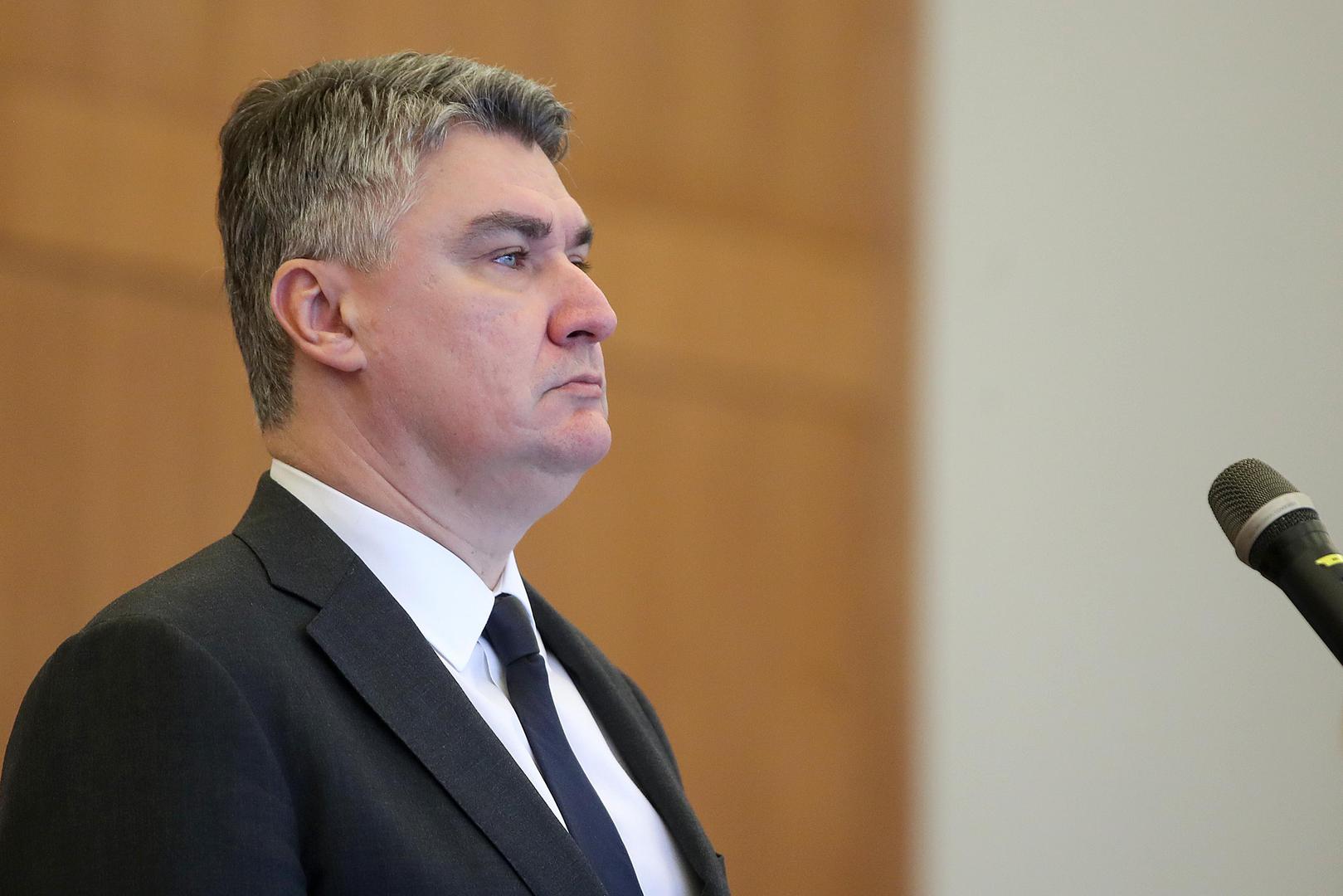13.12.2021., Zagreb - Predsjednik Republike Hrvatske Zoran Milanovic odlikovao je Veleredom kralja Dmitra Zvonimira s lentom i Danicom, za izniman doprinos neovisnosti i cjelovitosti Republike Hrvatske te izgradnji i napretku hrvatske drzave sudionike Hrvatskog proljeca. Photo: Goran Stanzl/PIXSELL