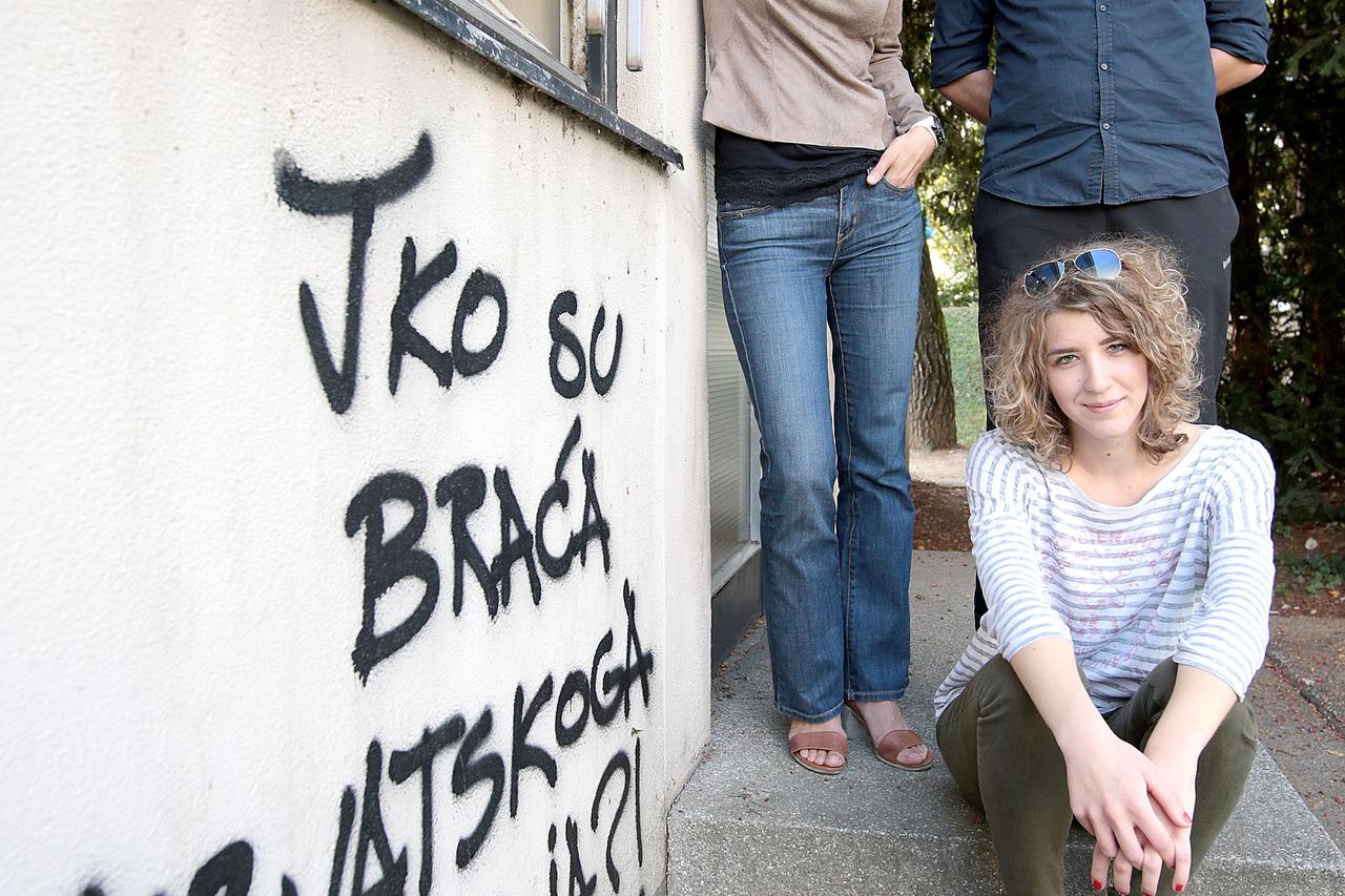 29.09.2016., Zagreb - Navodne vodje studentske pobune na Filozofskom falutetu. Photo: Patrik Macek/PIXSELL