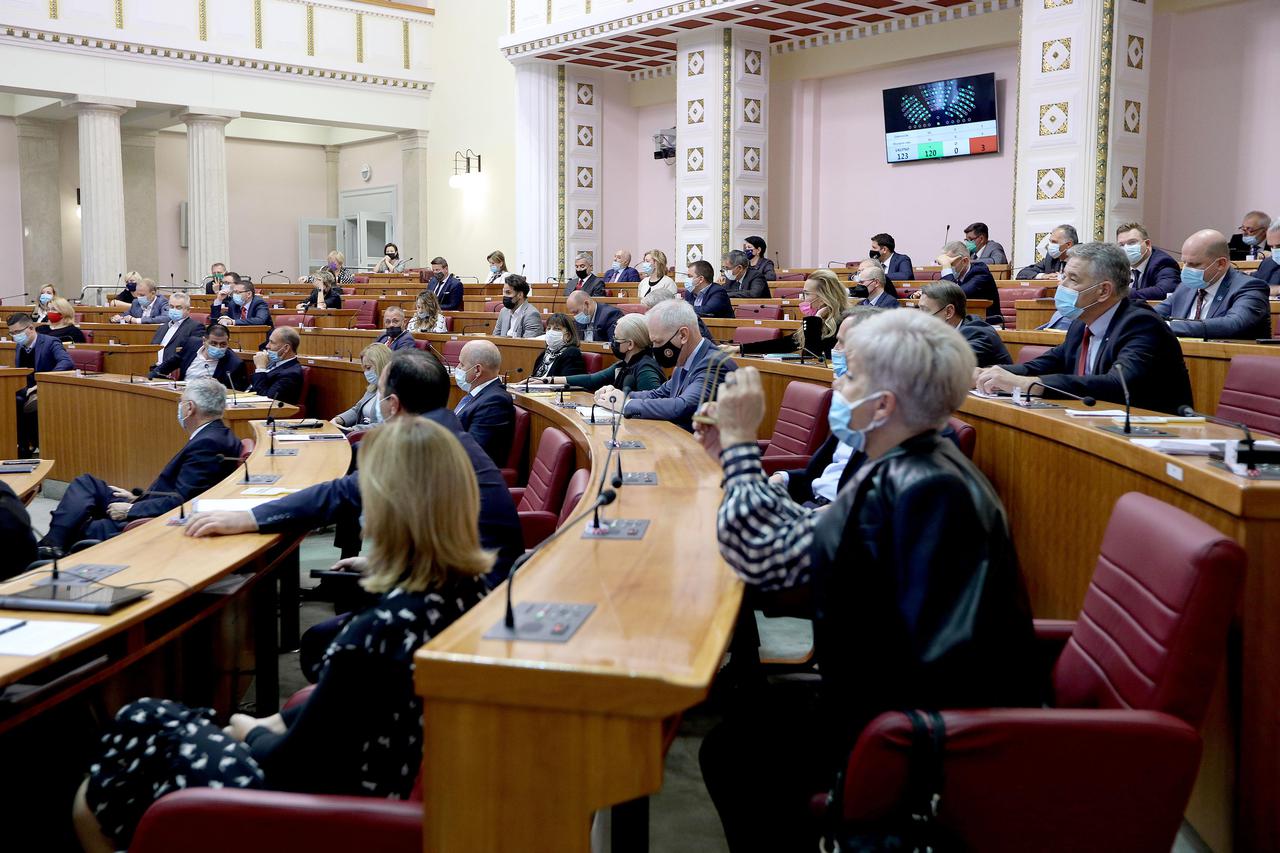 Zagreb: Sabor tjedni rad završava glasovanjem o raspravljenim točkama dnevnog reda