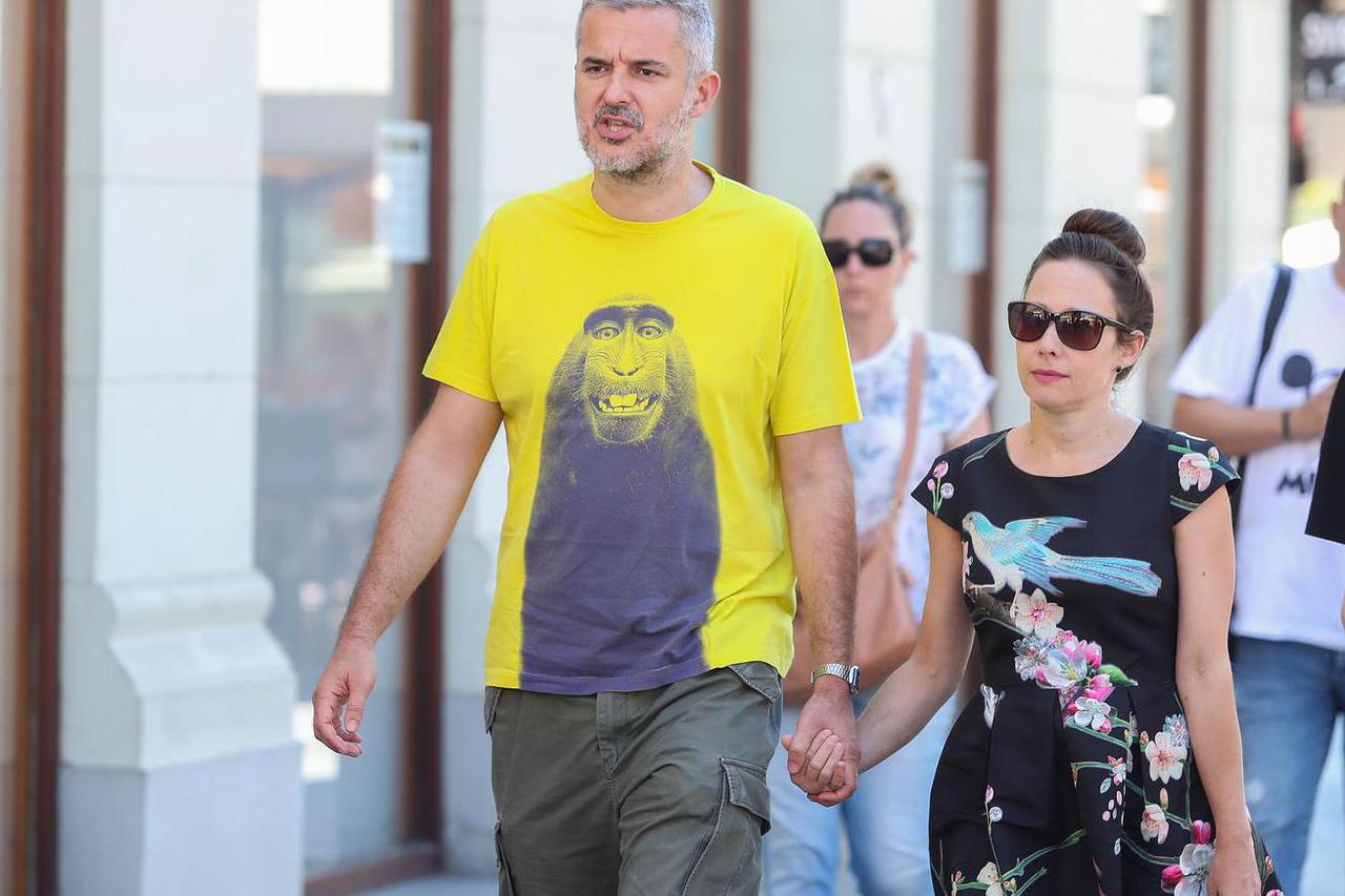 Zagreb: Supružnici Raspudić u šetnji gradom