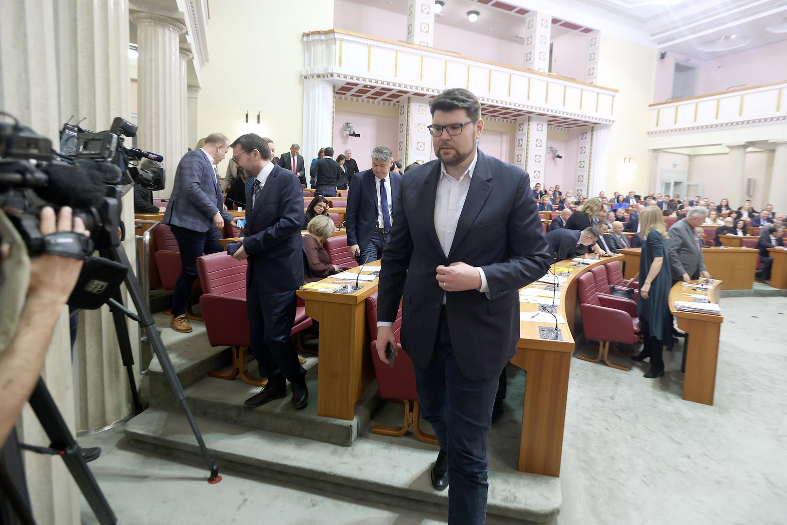 07.02.2024., Zagreb - Sabor je 21. sjednicu nastavio glasovanjem o raspravljenim tockama dnevnog reda medju kojima je najvecu pozornost izazvao prijedlog za imenovanje Ivana Turuduca Glavnim drzavnim odvjetnikom. Kako je i najavljivano iz vladajuce vecine prijedlog je prihvacen. Photo: Patrik Macek/PIXSELL