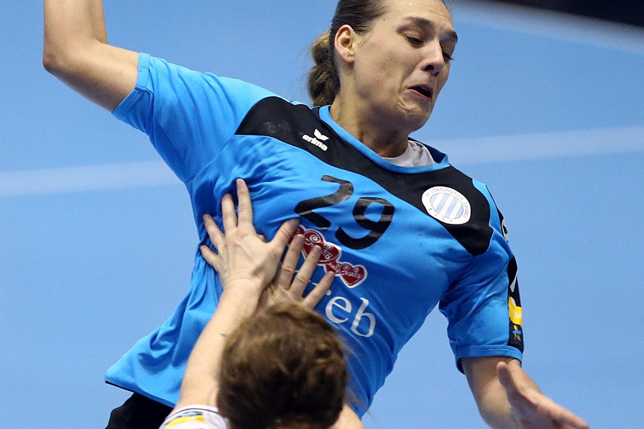 26.10.2014., Zagreb - Mala Dvorana Doma sportova, 2. kolo Rukometna Liga prvaka za zene: RK Lokomotiva Zagreb - Viborg HK. Sonja Basic.  Photo: Goran Stanzl/PIXSELL
