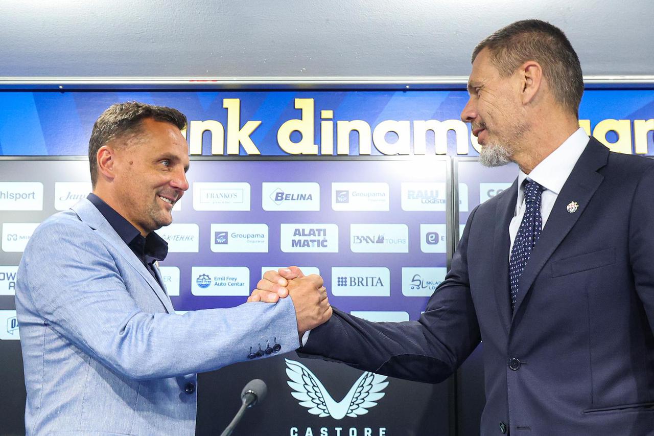 Zagreb: Na konferenciji za medije Dinamo predstavio novog trenera Maria Kovačevića