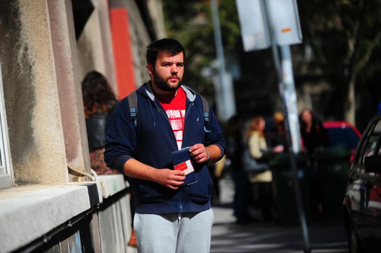 '18.09.2013.,, Zagreb -  Anketa , Zastop volim zagreb, Luka Galesic.  Photo: Daniel Kasap/PIXSELL'