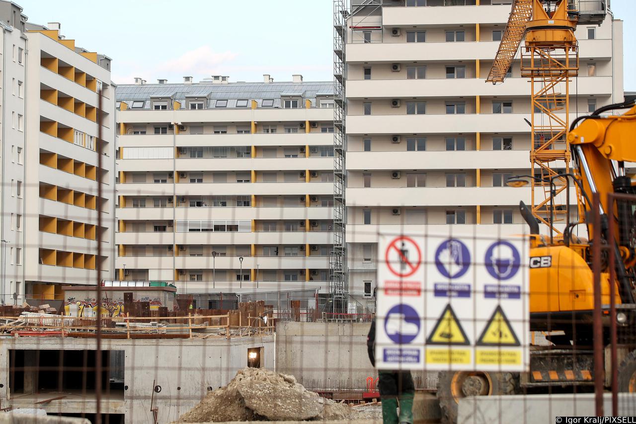 Prosječna cijena novogradnje u Zagrebu je 14.672 kune, 4.7% više nego 2020.
