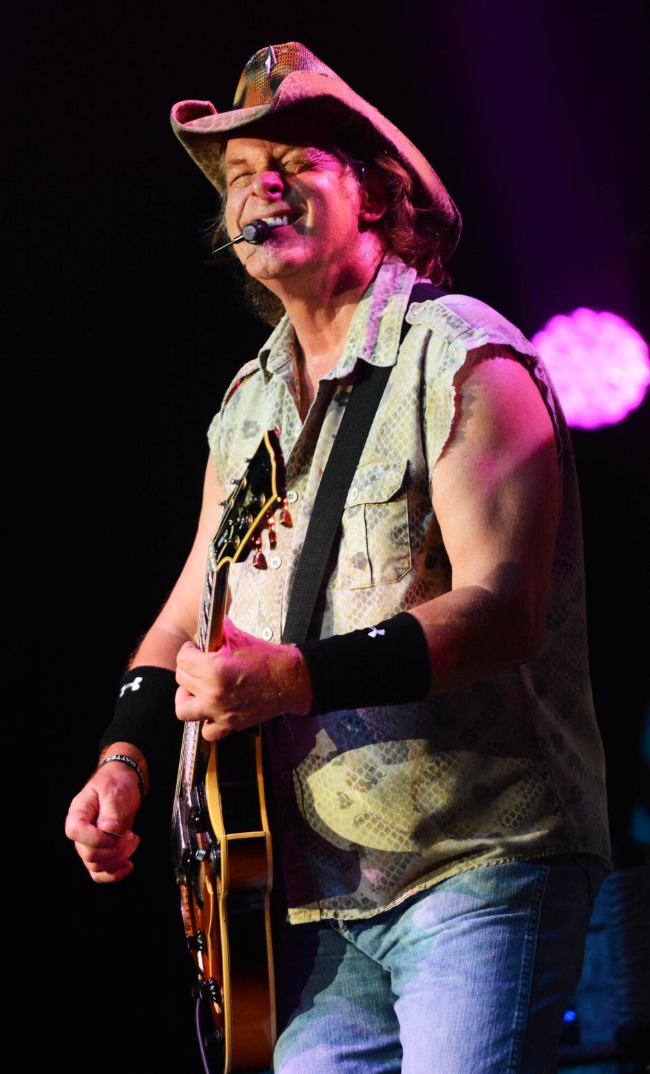 Ted Nugent performs at the Paramount Theater