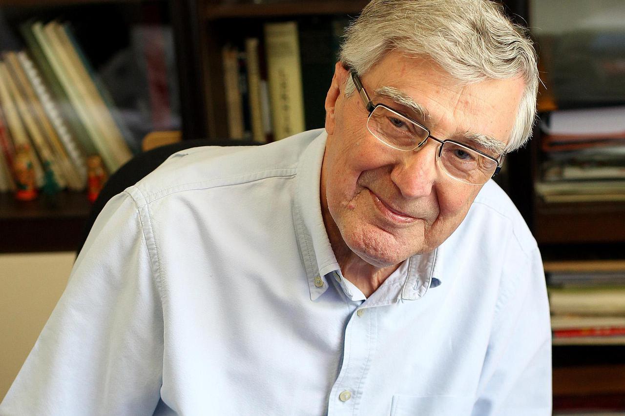 23.05..2014. Zagreb - Stipe Milanovic, otac hrvatskog premijera Zorana Milanovica. Photo: Boris Scitar/Vecernji list