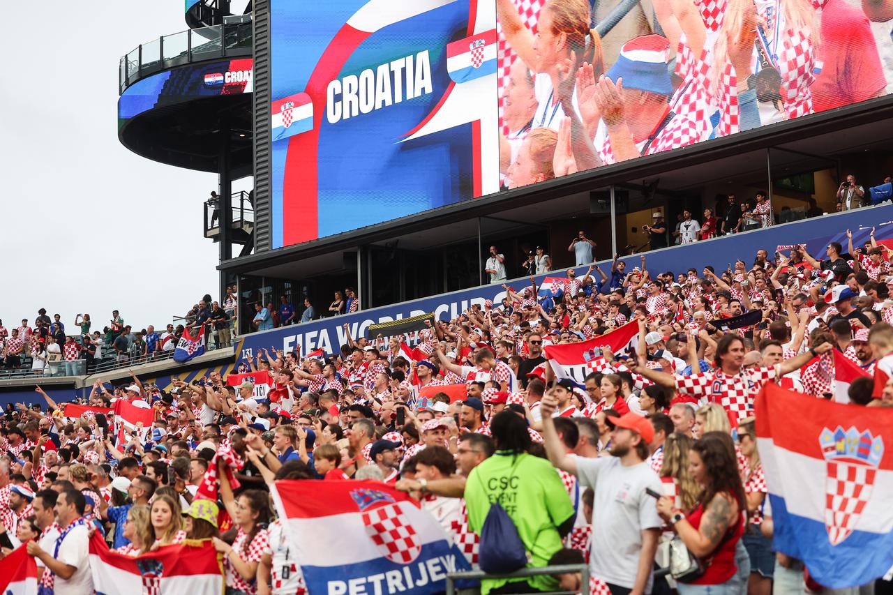SP 2026 Philadelphia: Atmosfera na tribinama tijekom utakmice Hrvatske i Gane
