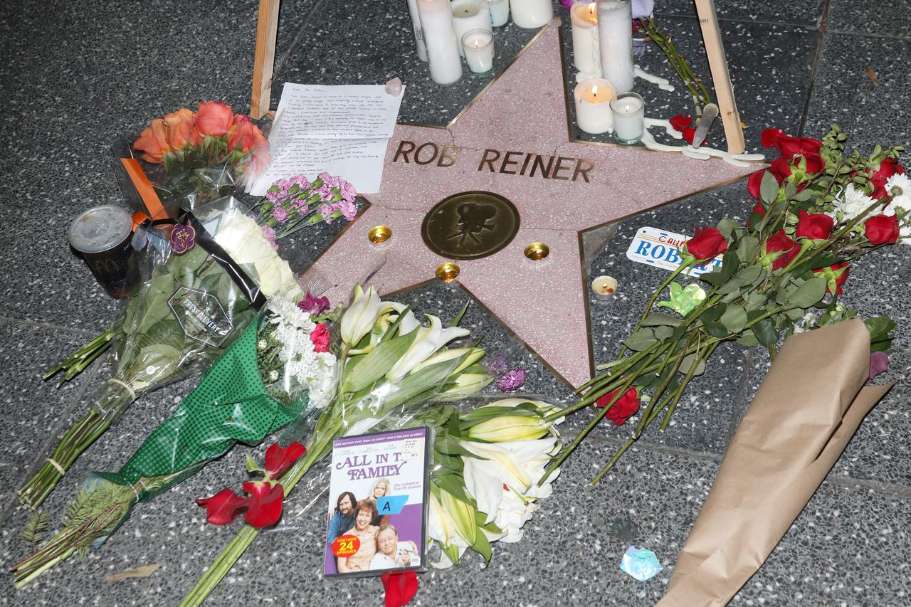 Rob Reiner Tribute is seen on December 15th 2025 in LA