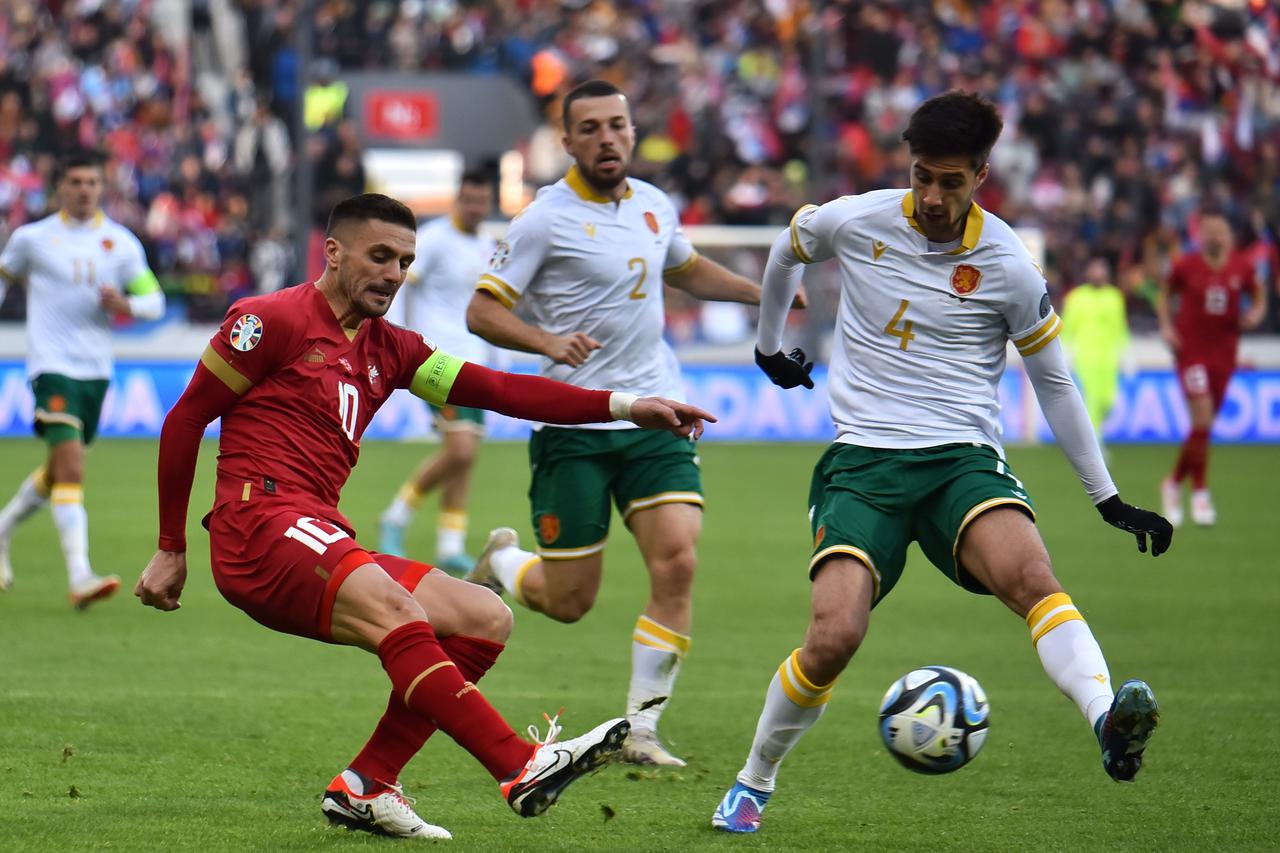 Leskovac: Kvalifikacije za EURO 2024, Srbija - Bugarska 