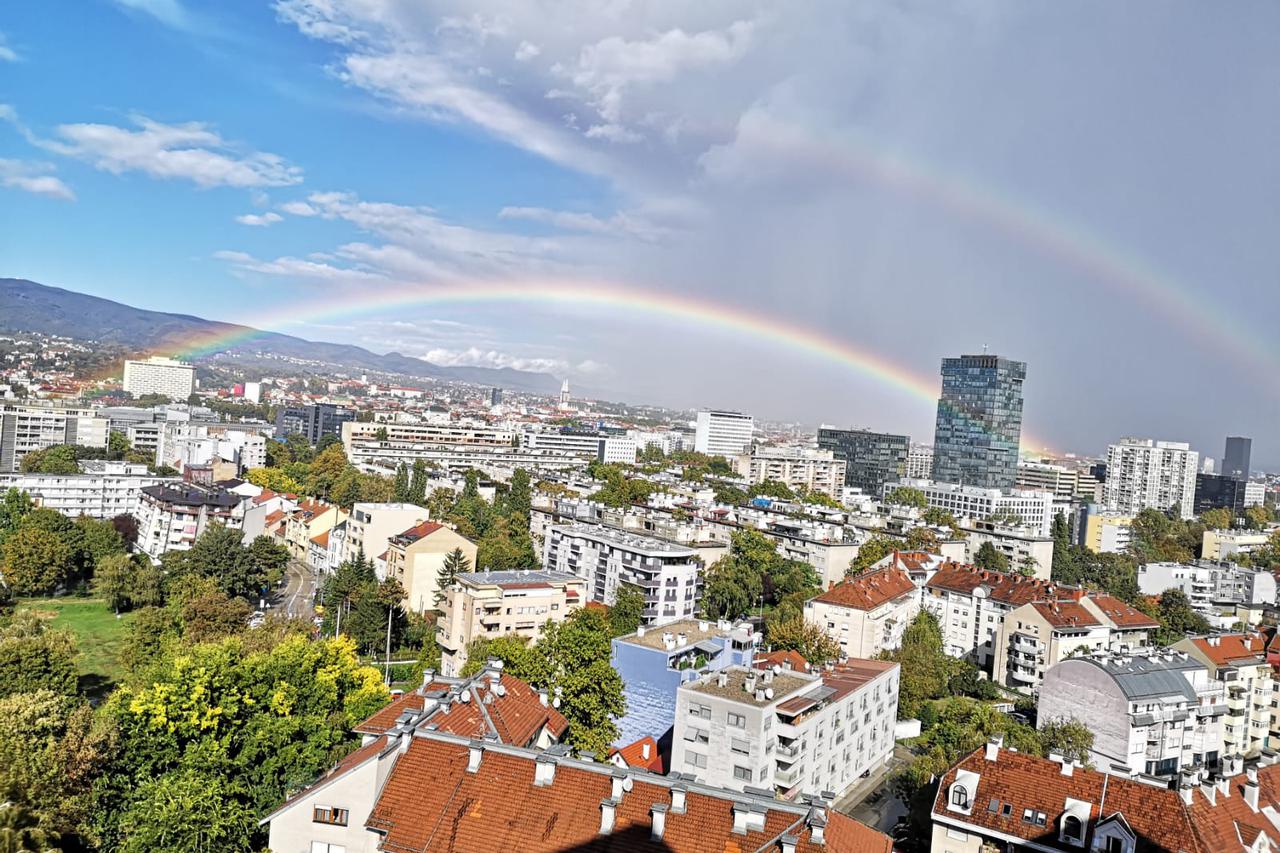 Duga iznad Zagreba