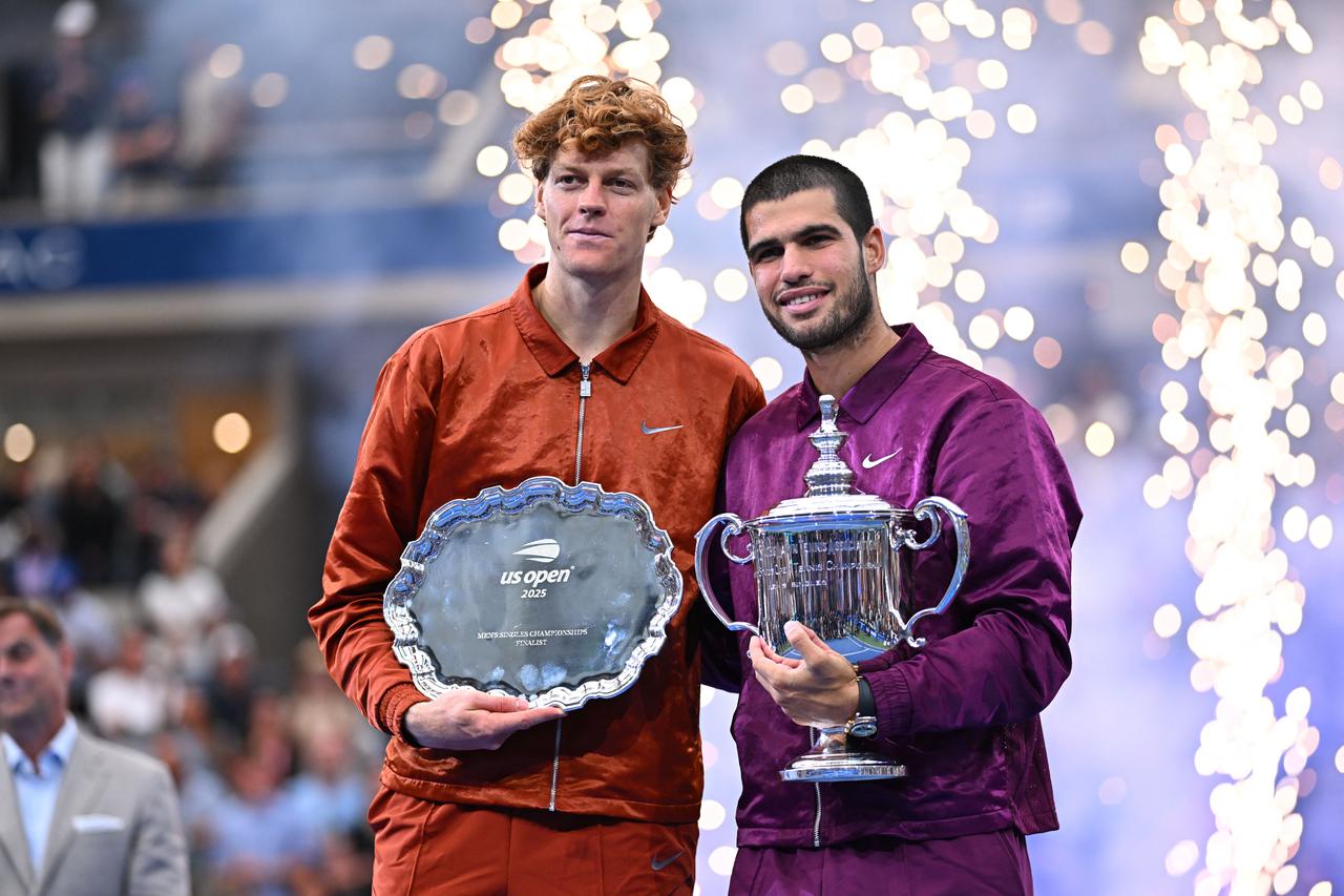Carlos Alcaraz (ESP) with Jannik Sinner (ITA)