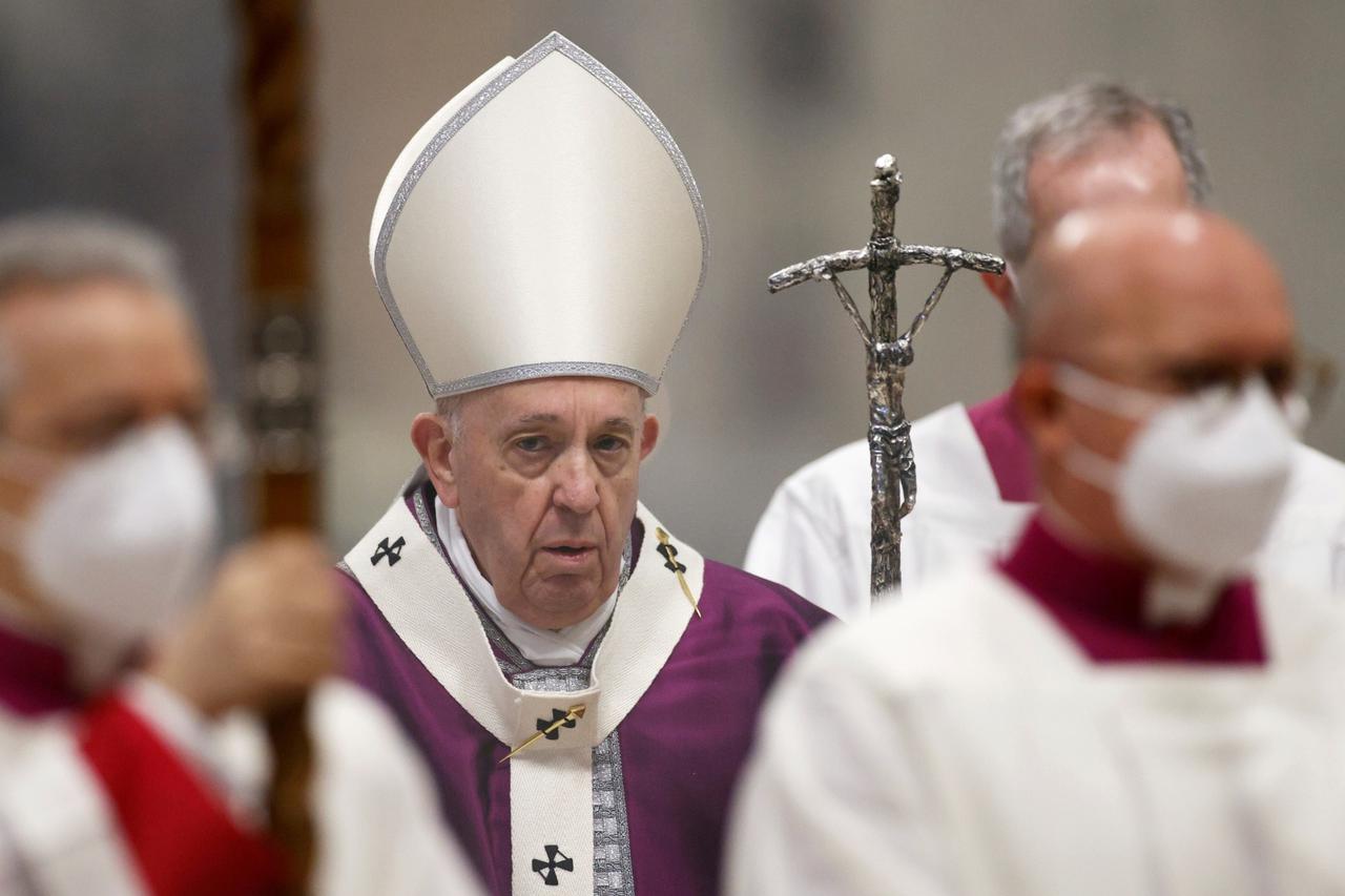 FILE PHOTO: Ash Wednesday mass in St. Peter's Basilica at the Vatican