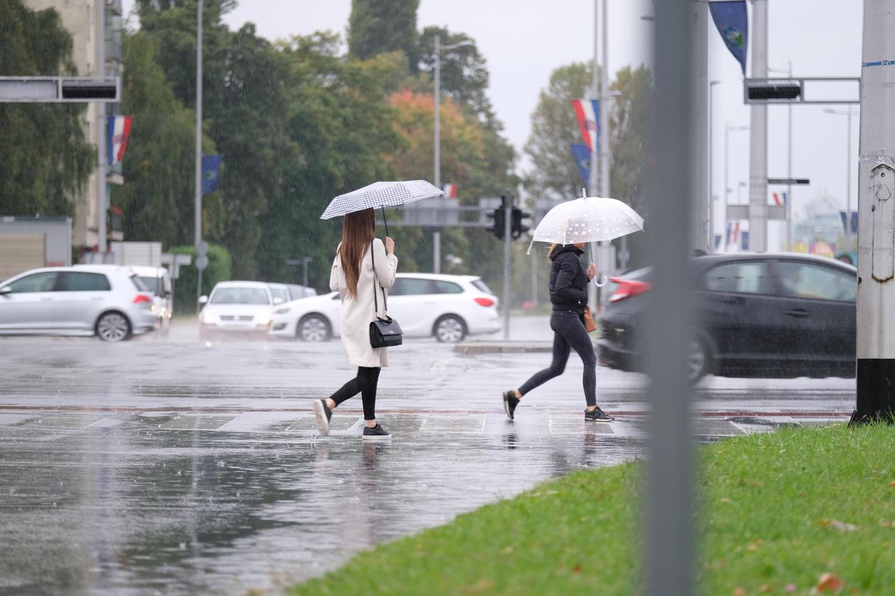 Kišovito vrijeme u Novom Zagrebu