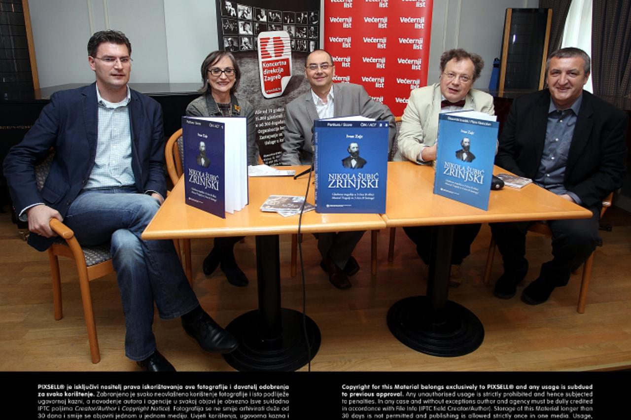 '24.05.2013., Zagreb - U Dvorani Hrvatskog drustva skladatelja odrzana je promocija notnog izdanja opere Nikola Subic Zrinjski u izdanju Muzickog informativnog centra Koncertne direkcije Zagreb i pred