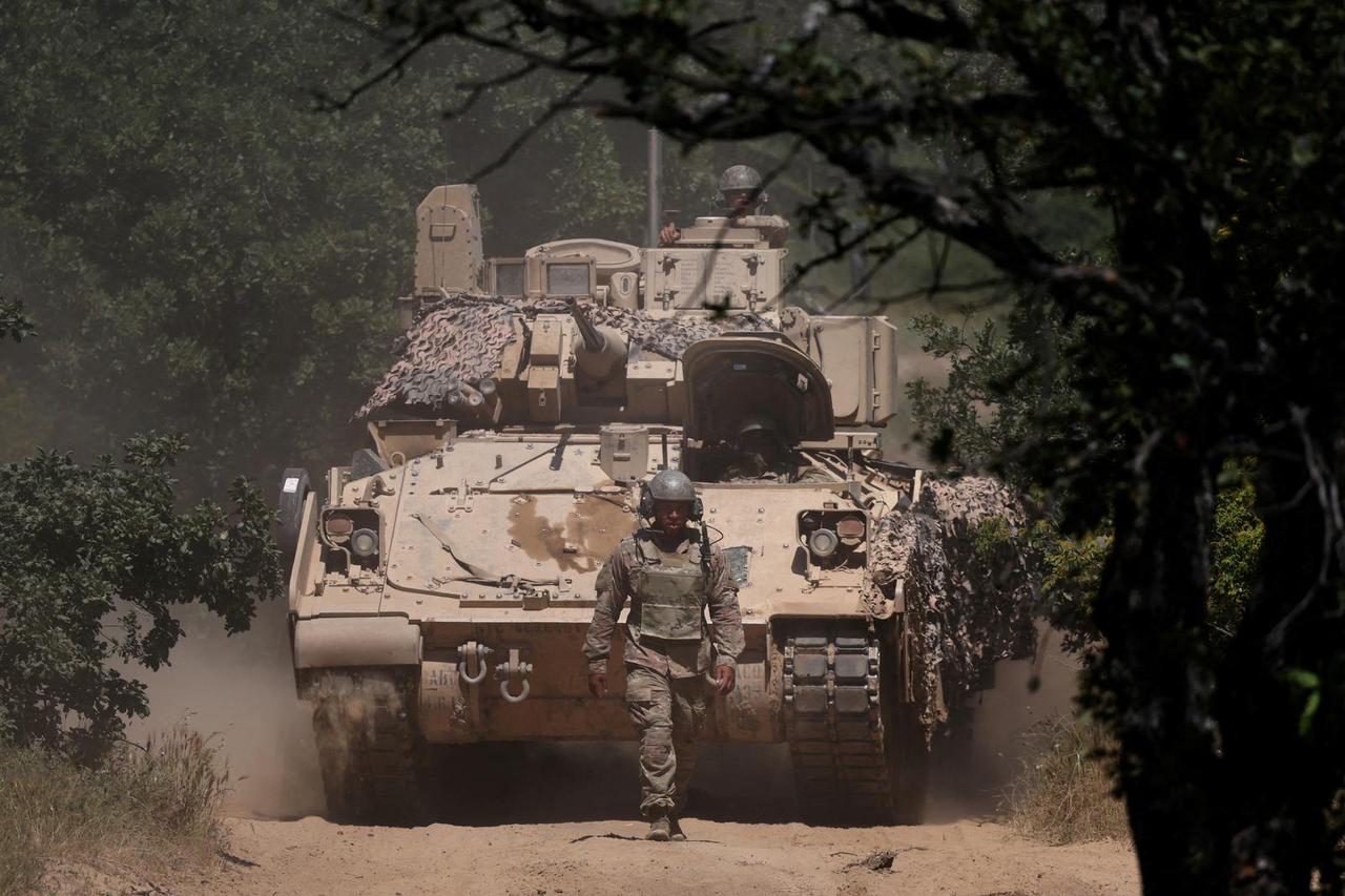 FILE PHOTO: "Balkan Sentinel-25" military exercise at Koren training grounds