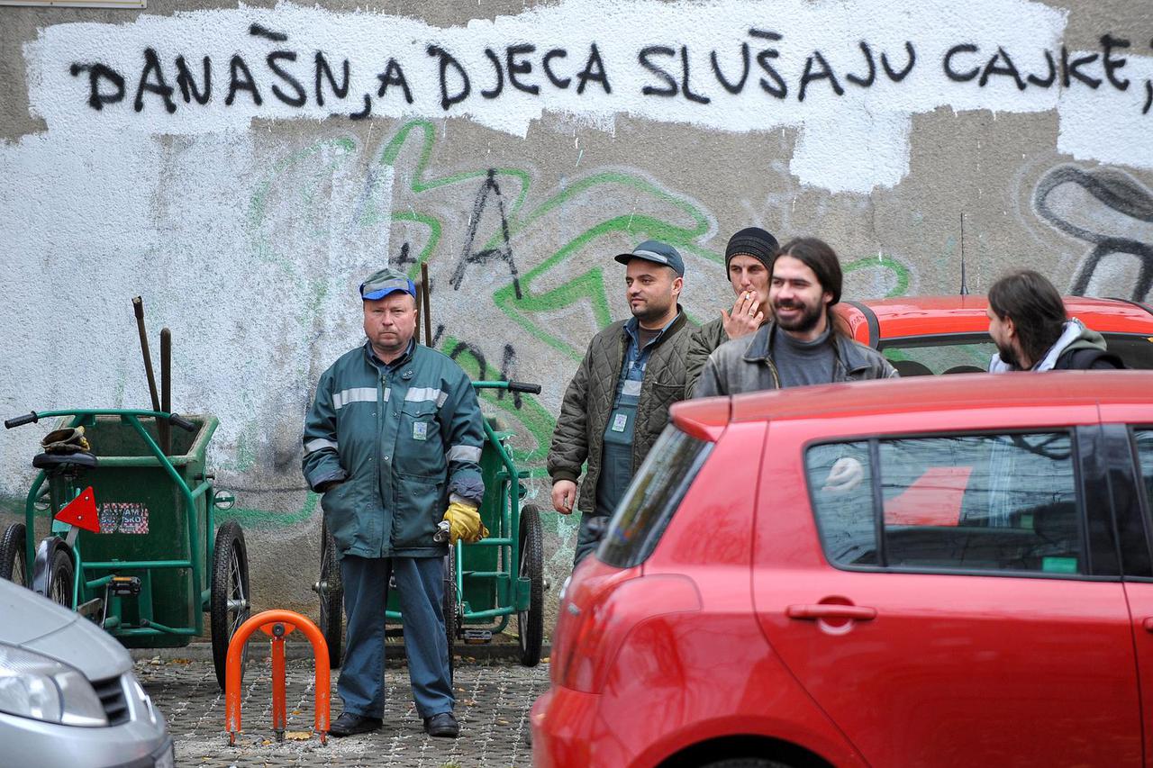 Zagreb: U Jagi?evoj osvanuo grafit koji podsje?a mlade na Vukovar
