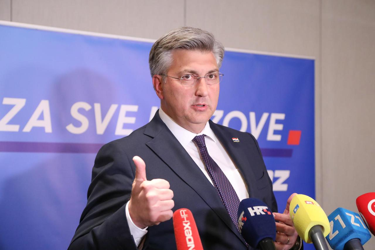 Zagreb: Konferencija za medije Andreja Plenkovića po završetku Nacionalnog vijeća HDZ-a