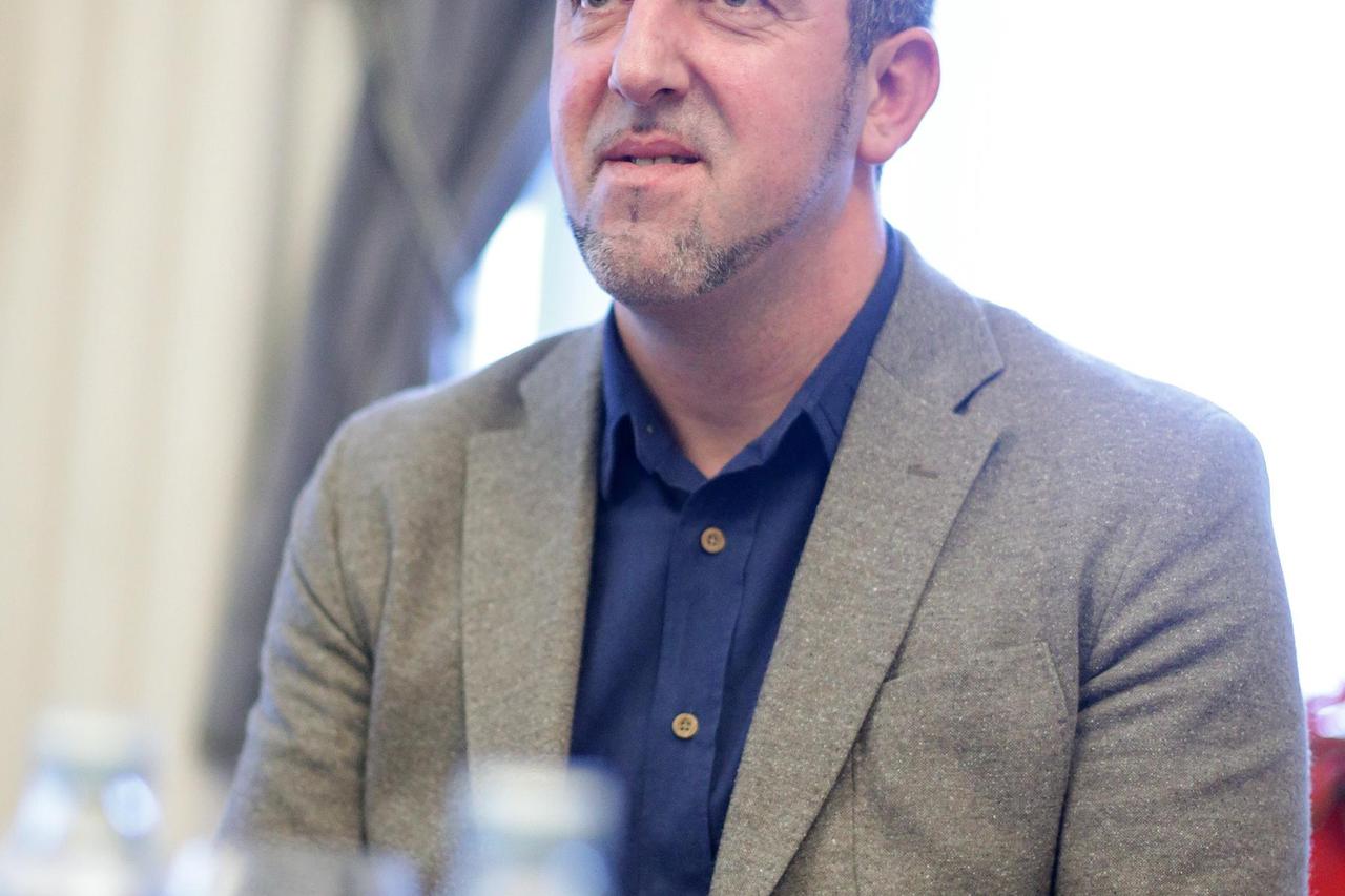 18.12.2014., Zagreb -  Hrvatski audiovizualni centar odrzao prezentaciju na temu 7 godina rada - 4 godine Nacionalnog programa. Anto Bajo. Photo: Petar Glebov/PIXSELL