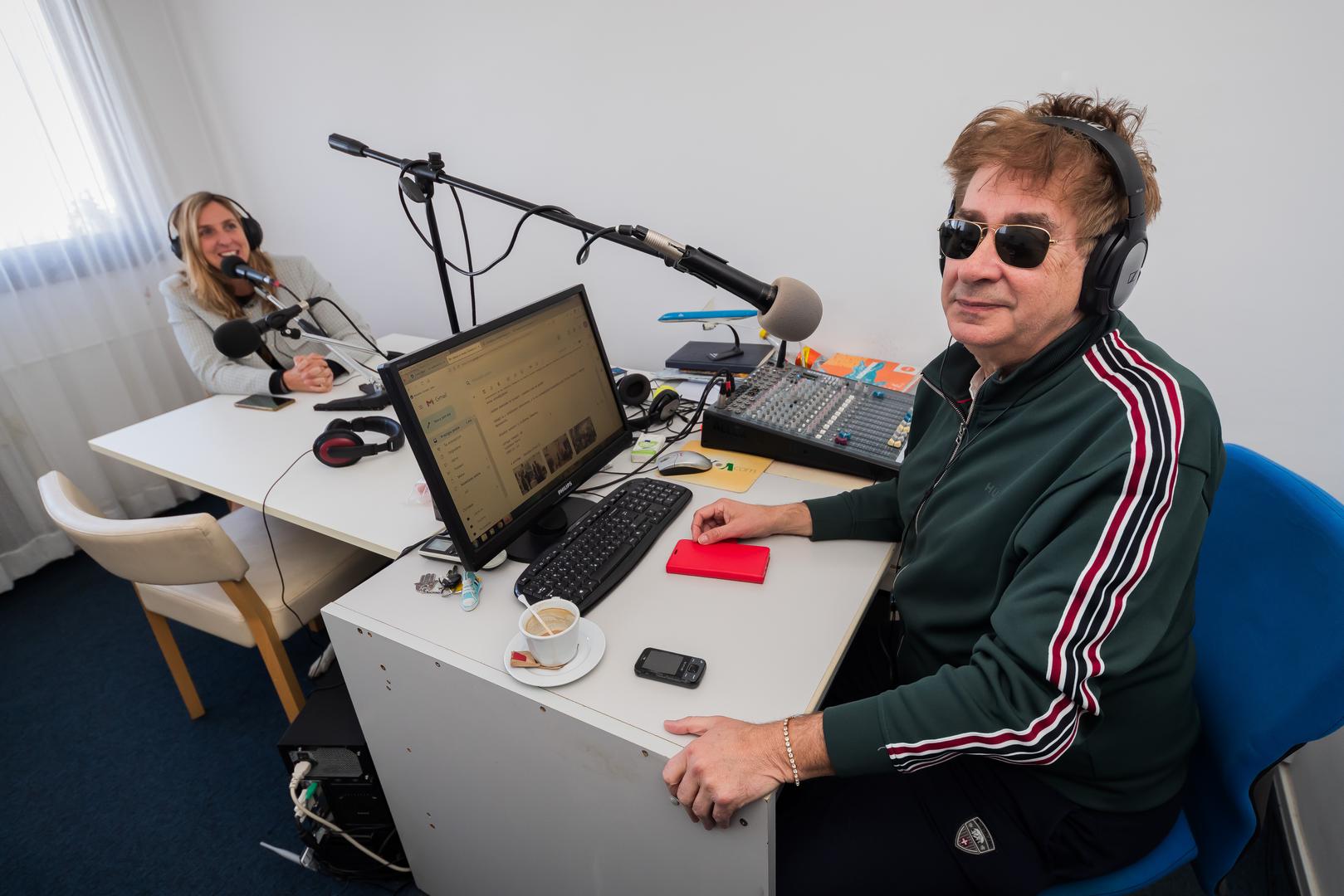 15.03.2024., Split - Hotel Zagreb, studio Radio Braca Portreti Radijskog voditelja Vedrana Sesartica i njegove gosce Antea Curin. Photo: Zvonimir Barisin/PIXSELL