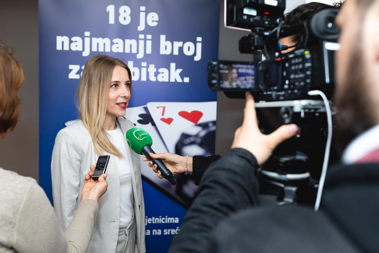 Matea Mateković, predstavnica Hrvatske udruge za igre na sreću
