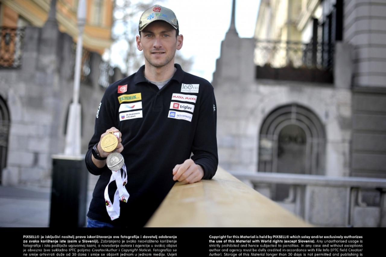 '23.03.2012., Ljubljana, Slovenija - Jakov Fak, Svjetski prvak u biatlonu. Portret. Photo: Anze Petkovsek/Zurnal24/PIXSELL'