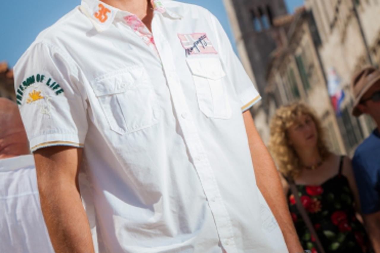 '20.08.2012., Stara gradska jezgra, Dubrovnik - Zlatni hrvatski vaterpolo reprezentativac Miho Boskovic. Photo: Grgo Jelavic/PIXSELL'