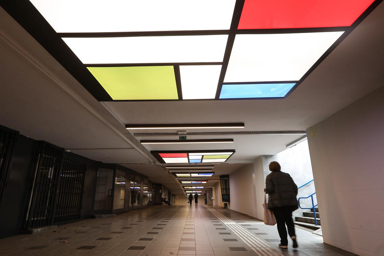 Novouređeni pothodnik u zagrebačkom kvartu Siget