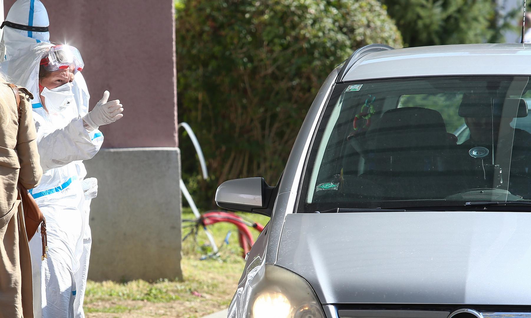 09.10.2020., Zagreb - Drive-in testiranje na koronavirus u Nastavnom zavodu za javno zdravstvo Andrija Stampar.
Photo: Matija Habljak/PIXSELL