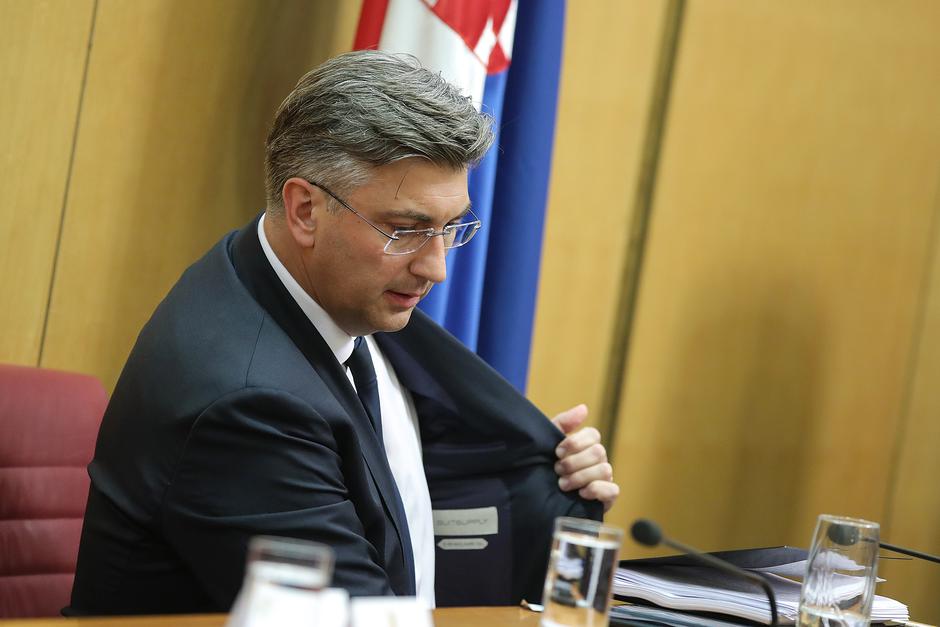 Izlaganje premijera Andreja Plenkovića u Saboru
