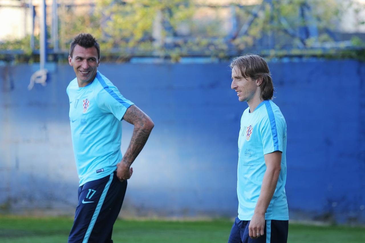 Zagreb: Trening hrvatske nogometne reprezentacije