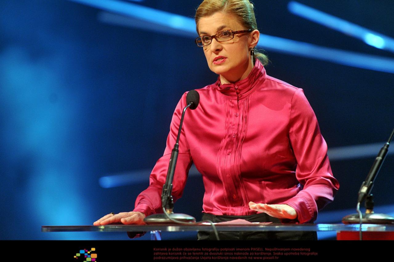 '24.11.2010., Svecana dodjela Nagrada Hrvatskog glumista, HNK, Trg marsala Tita, Zagreb - Svecana dodjela Nagrada Hrvatskog glumista. Intendantica HNK Ana Lederer.  Photo: Goran Stanzl/PIXSELL'