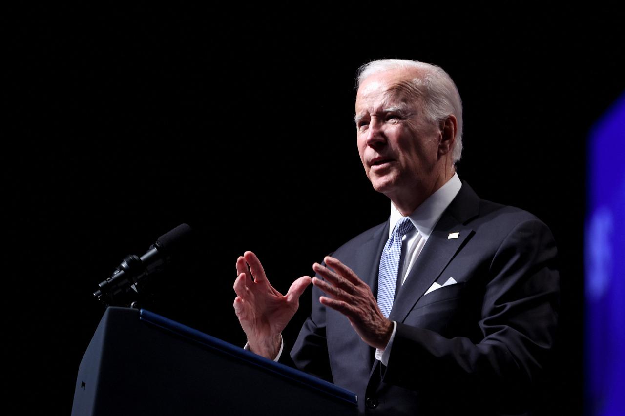 U.S. President Joe Biden and Vice President Kamala Harris attend a reception in Philadelphia