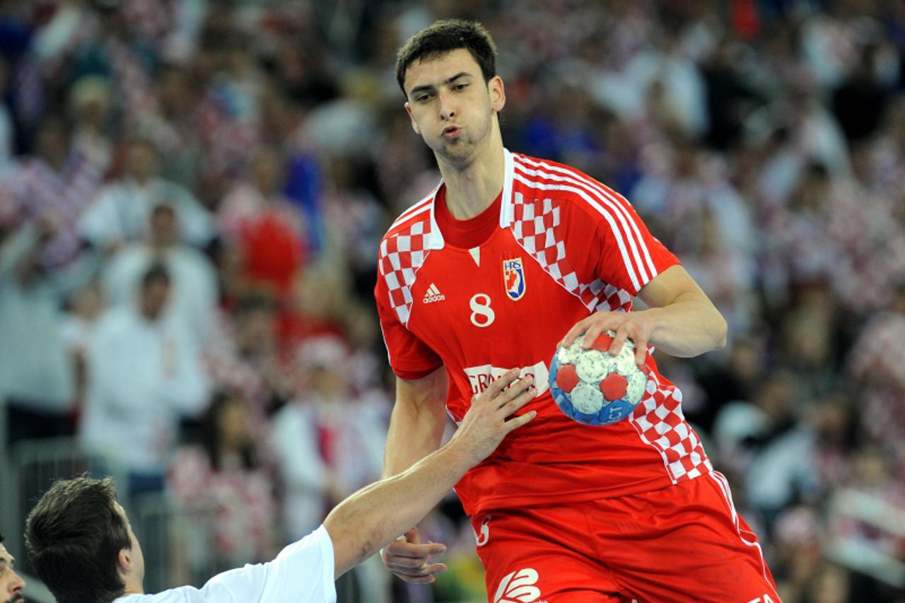 'sport...Zagreb...25.01.2009.   dvorana Arena Zagreb, Zagreb, Hrvatska,   Na Svjetskom prvenstvu u rukometu odigrana je utakmica 2. kola skupine I izmedju reprezentacija Hrvatske i Slovacke, Hrvatska 